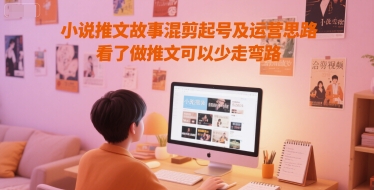 小说推文故事混剪起号及运营思路，看了做推文可以少走弯路插图