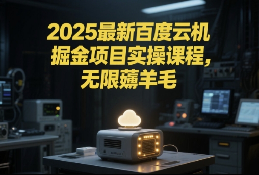2025最新百度云机掘金项目实操课程单窗口保底5-10元月收益单窗口150+插图