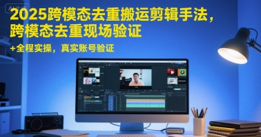 2025跨模态去重搬运剪辑手法，跨模态去重现场验证 +全程实操，真实账号验证插图