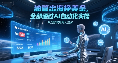油管出海挣美金，全部通过AI自动化实操，从0到1实现月入过W插图