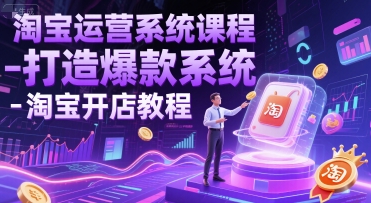 淘宝运营系统课程-打造爆款系统-淘宝开店教程插图