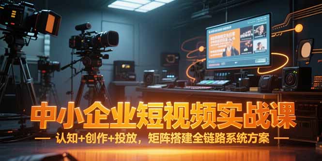 （15249期）中小企业短视频实战课，认知+创作+投放，矩阵搭建全链路系统方案插图
