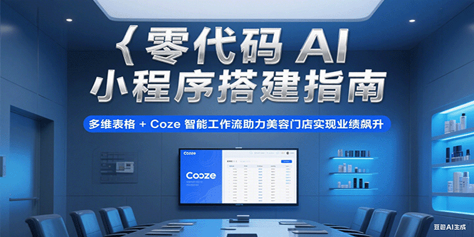 零代码AI小程序搭建指南，多维表格+Coze智能工作流助力美容门店实现业绩飙升插图