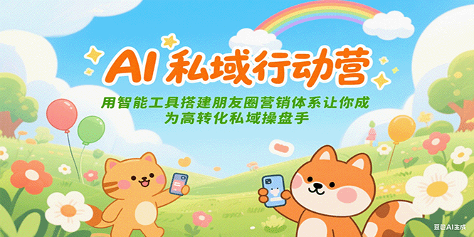 AI私域行动营：用智能工具搭建朋友圈营销体系让你成为高转化私域操盘手插图