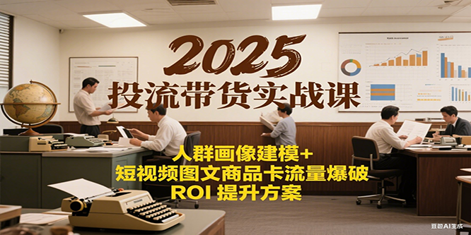 2025投流带货实战课：人群画像建模+短视频图文商品卡流量爆破ROI提升方案插图