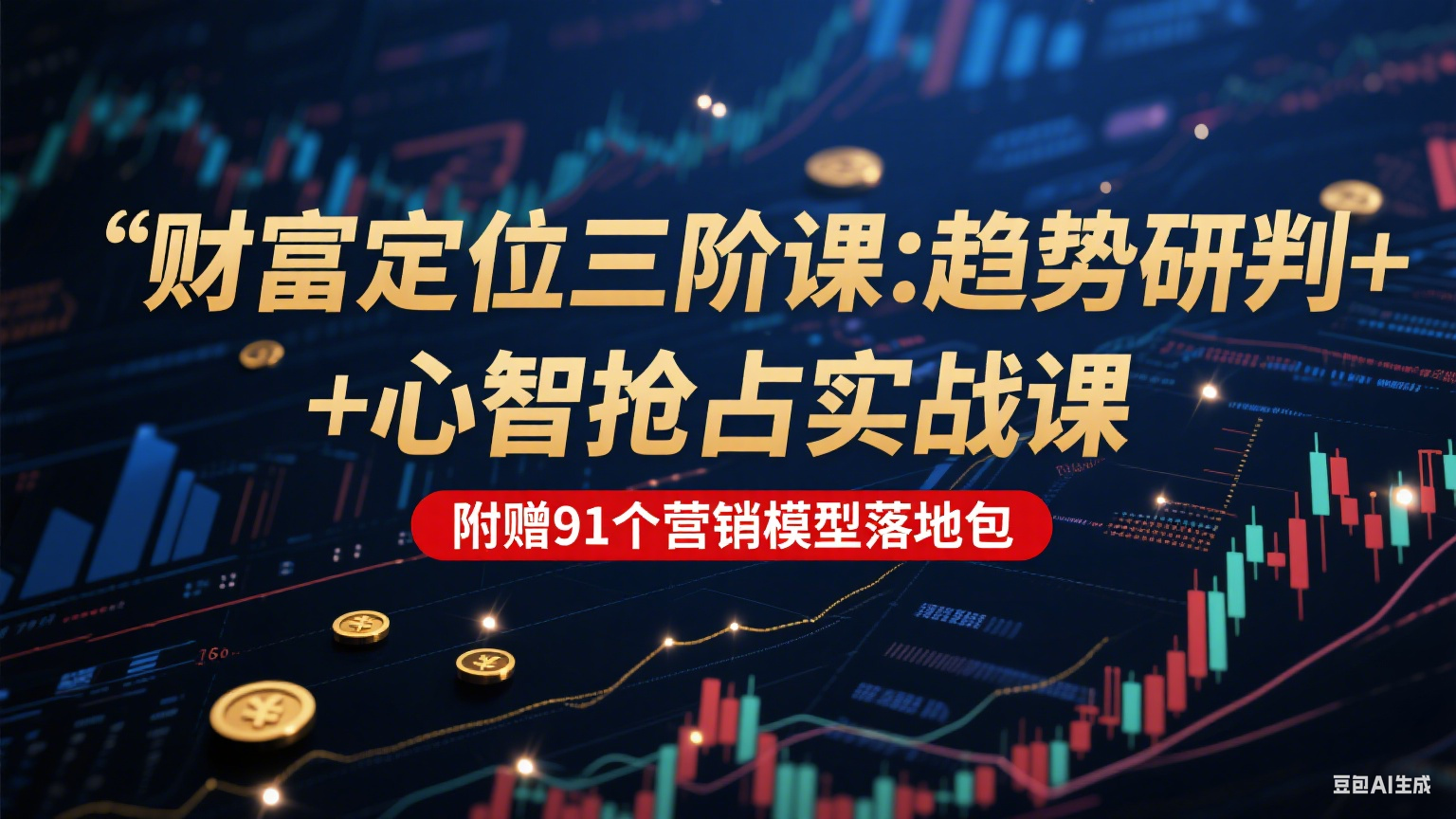 财富定位三阶：趋势研判 + 心智抢占实战课，附赠91个营销模型落地包插图