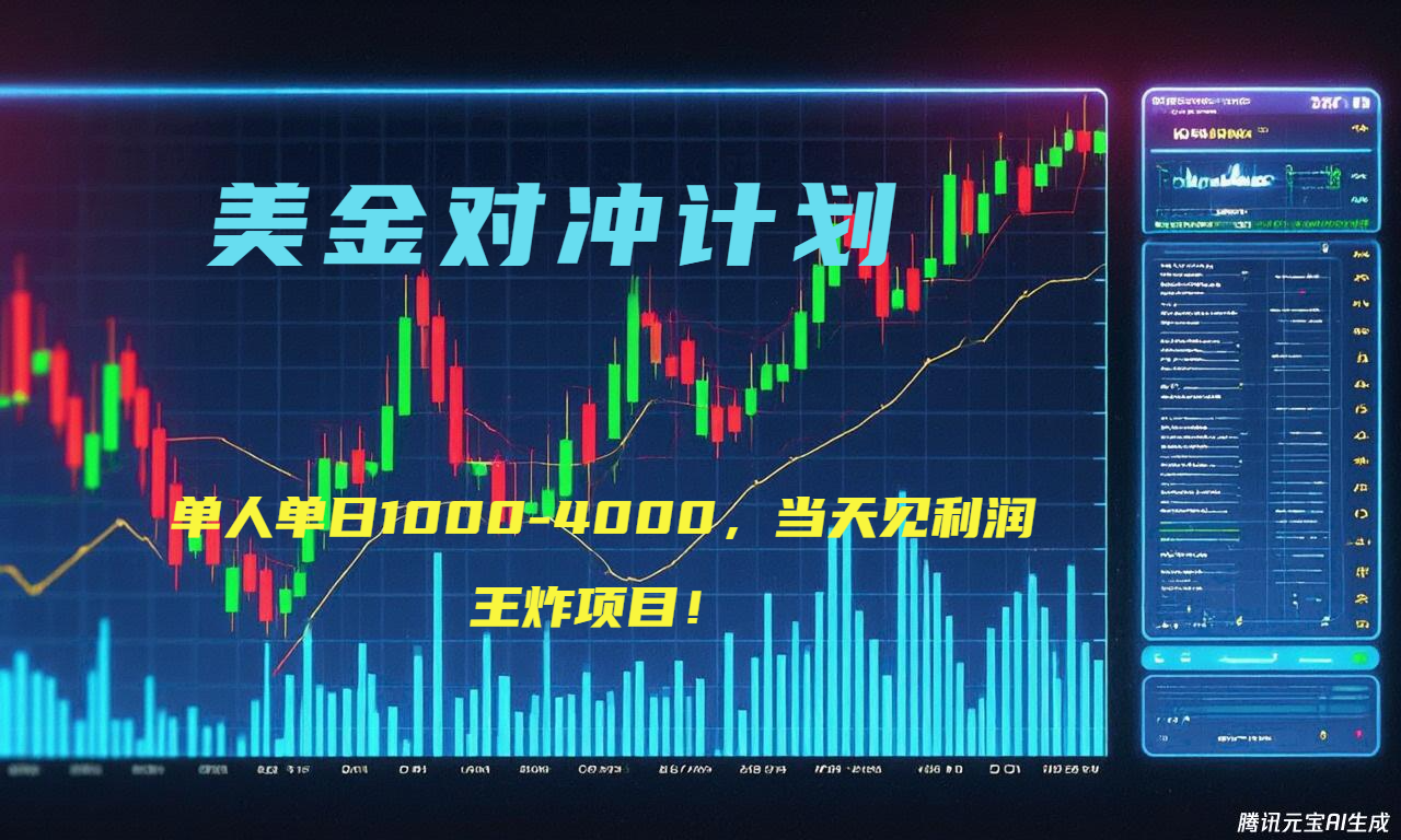 （15333期）2025年最暴力项目“美金先登计划”最新最强对冲战法，每日实际收益1K-4K插图
