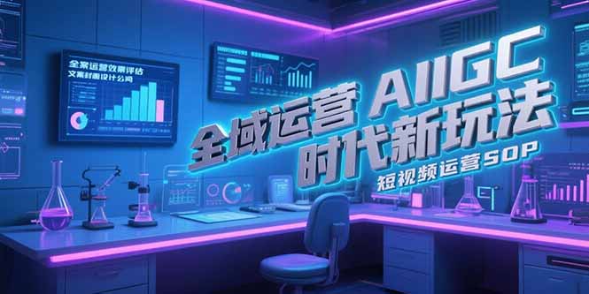 （15327期）全域运营AIGC时代新玩法，文案封面设计公式，短视频运营SOP插图