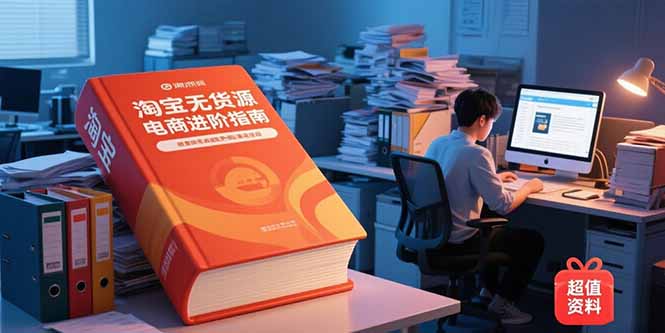 （15317期）淘宝无货源电商进阶指南，包含新人课、进阶课，配套资料，蓝海选品等插图