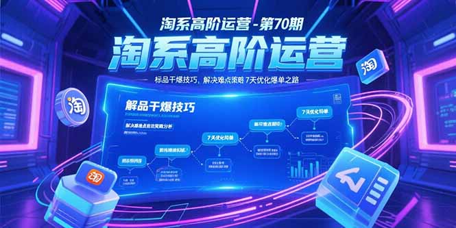 （15307期）淘系高阶运营-第70期，标品干爆技巧，解决难点策略，大佬操盘方法插图