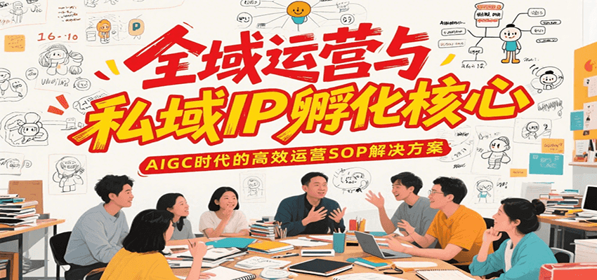 全域运营与私域IP孵化核心，AIGC时代的高效运营SOP解决方案插图