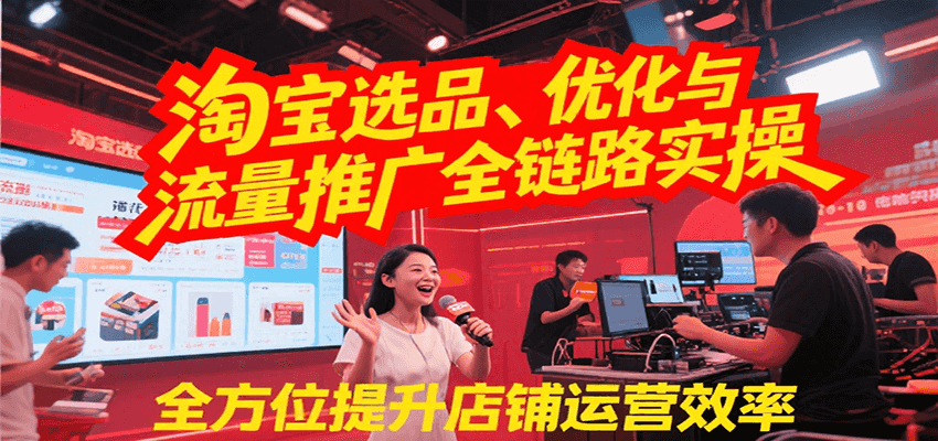 淘宝选品、优化与流量推广全链路实操，全面提升店铺运营效率插图