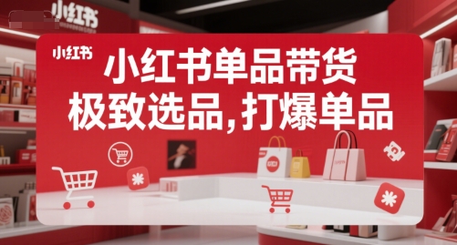小红书单品带货，极致选品，打爆单品插图