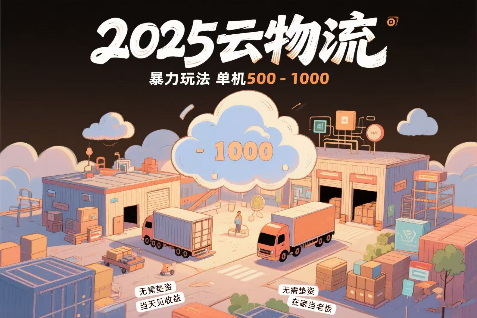 （15353期）云物流赚差价，项目纯利润500~1000，无需垫资，当天到账。不需要有车，…插图