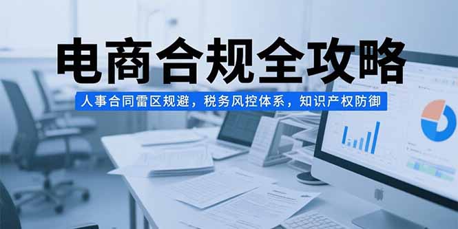 （15377期）电商合规全攻略，人事合同雷区规避，税务风控体系，知识产权防御插图