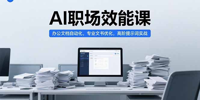（15371期）AI职场效能课，办公文档自动化，专业文书优化，高阶提示词实战插图