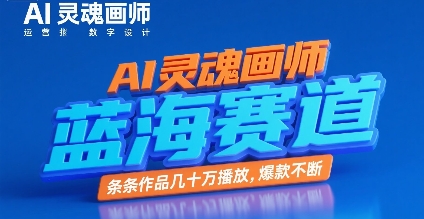 AI灵魂画师，蓝海赛道，条条作品几十W播放，爆款不断插图
