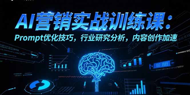 （15465期）AI营销实战训练课：Prompt优化技巧，行业研究分析，内容创作加速插图