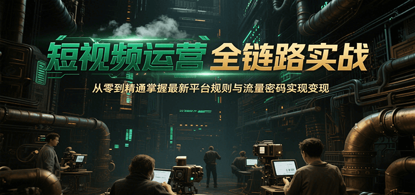 短视频运营全链路实战，从零到精通掌握最新平台规则与流量密码实现变现插图