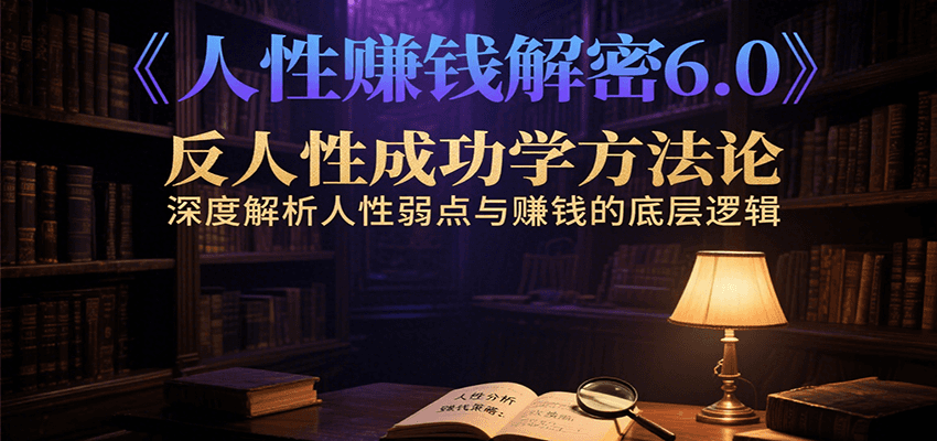 人性赚钱解密6.0，反人性成功学方法论，深度解析人性弱点与赚钱的底层逻辑插图