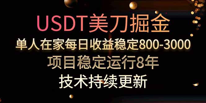 （15527期）USDT美刀掘金，单人每日收益800-3000，稳定运行8年插图