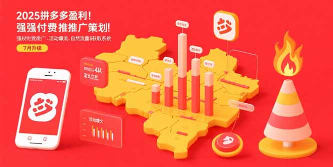 （15509期）2025拼多多盈利地图：强付费推广策略/活动爆流/自然流量获取系统(7月更新)插图