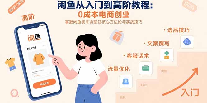 （15640期）闲鱼从入门到高阶教程：0成本电商创业，掌握闲鱼卖货核心方法论与实战技巧插图