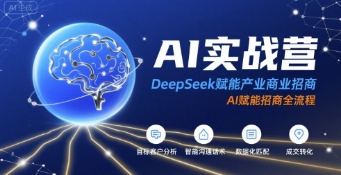 AI实战营：DeepSeek赋能产业商业招商，AI赋能招商全流程插图