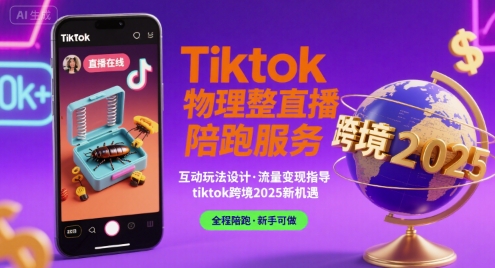 Tiktok物理整蛊直播陪跑服务-tiktok跨境2025插图