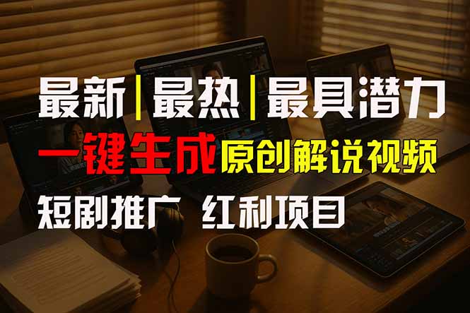 （15658期）短剧推广新思路，AI一键生成原创解说视频，10分钟产出100条，30天赚了5.5w插图