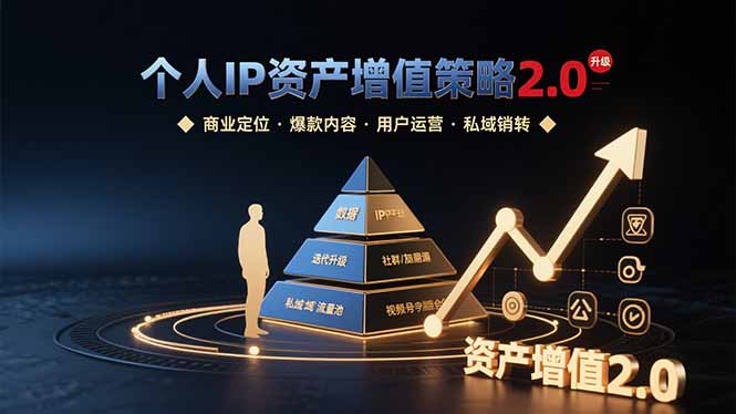 （15653期）个人IP资产增值策略2.0 拆解商业定位/爆款内容/用户运营/私域销转四大模块插图