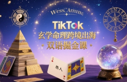 TikTok玄学命理跨境出海双语掘金课，手把手教你用命理知识精准直击海外用户痛点插图