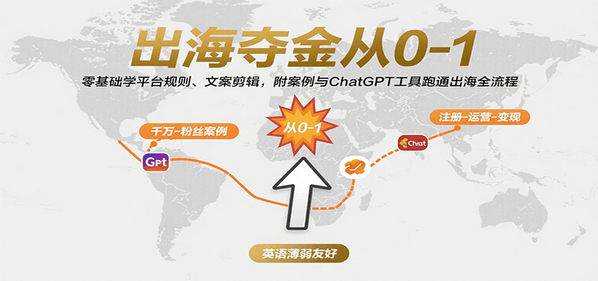 出海夺金从0-1：零基础学平台规则、文案剪辑，附案例与ChatGPT工具跑通出海全流程插图