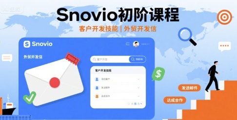 Snovio初阶课程，客户开发技能，外贸开发信插图