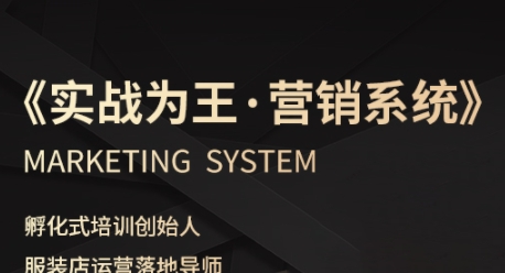 服装老板必修课《实战为王-营销系统》实现业绩被动式增长插图
