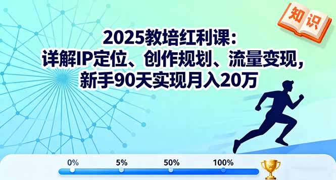 （16178期）2025教培红利课：详解IP定位、创作规划、流量变现，新手90天实现月入20万插图