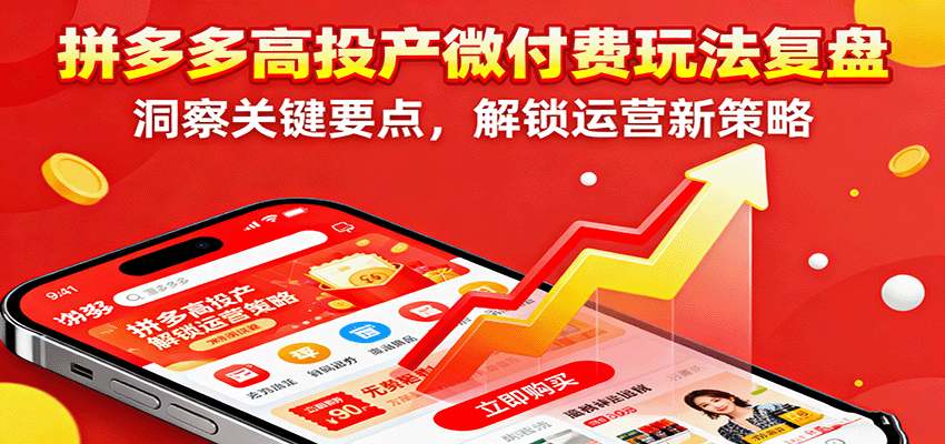 拼多多高投产微付费玩法复盘，洞察关键要点，解锁运营新策略插图