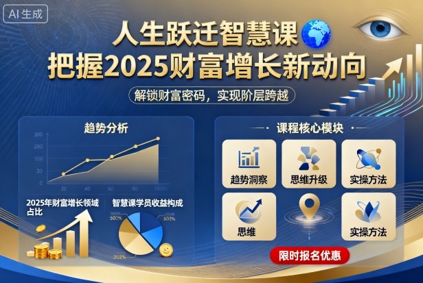 人生跃迁智慧课，把据2025财富增长新动向插图