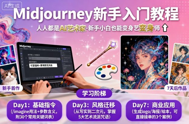 midjourney新手入门教程：人人都是AI艺术家，新手小白也能变身艺术大师插图
