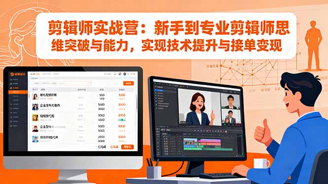 (16347期)剪辑师实战营:新手到专业剪辑师思维突破与能力,实现技术提升与接单变现插图 (16347期)剪辑师实战营:新手到专业剪辑师思维突破与能力,实现技术提升与接单变现插图