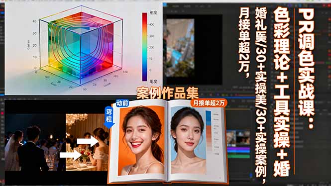 (16336期)PR调色实战课:色彩理论+工具实操+婚礼医美/30+实操案例,月接单超2万插图 (16336期)PR调色实战课:色彩理论+工具实操+婚礼医美/30+实操案例,月接单超2万插图