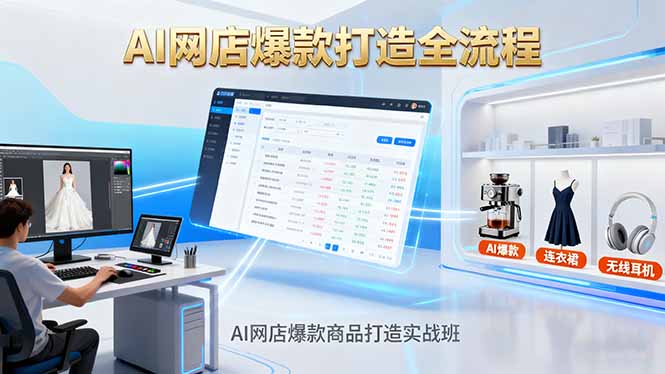(16326期)AI网店爆款商品打造实战班:AI技术实现商品图智能处理,快速搭建AI网店插图 (16326期)AI网店爆款商品打造实战班:AI技术实现商品图智能处理,快速搭建AI网店插图