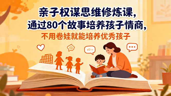 (16455期)亲子权谋思维修炼课,通过80个故事培养孩子情商,不用卷娃就能培养优秀孩子插图 (16455期)亲子权谋思维修炼课,通过80个故事培养孩子情商,不用卷娃就能培养优秀孩子插图