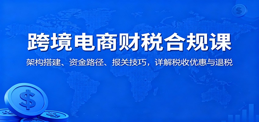 跨境电商财税合规课:架构搭建、资金路径、报关技巧,详解税收优惠与退税插图 跨境电商财税合规课:架构搭建、资金路径、报关技巧,详解税收优惠与退税插图