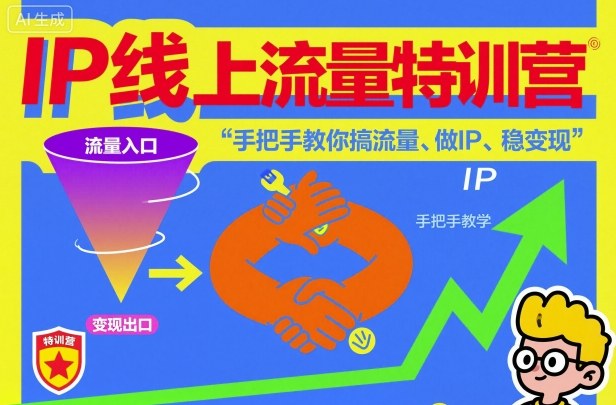IP线上流量特训营，手把手教你搞流量、做IP、稳变现插图