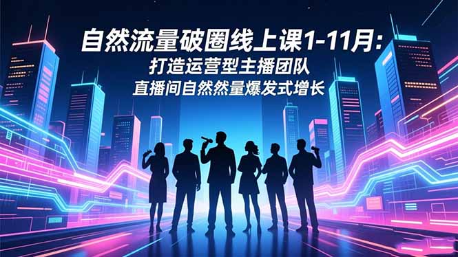 (16582期)自然流量破圈线上课1-11月:打造运营型主播团队 直播间自然流量爆发式增长插图 (16582期)自然流量破圈线上课1-11月:打造运营型主播团队 直播间自然流量爆发式增长插图
