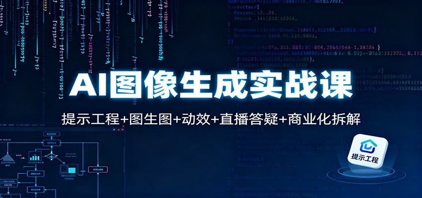 AI图像生成实战课:提示工程+图生图+动效+直播答疑+商业化拆解插图 AI图像生成实战课:提示工程+图生图+动效+直播答疑+商业化拆解插图