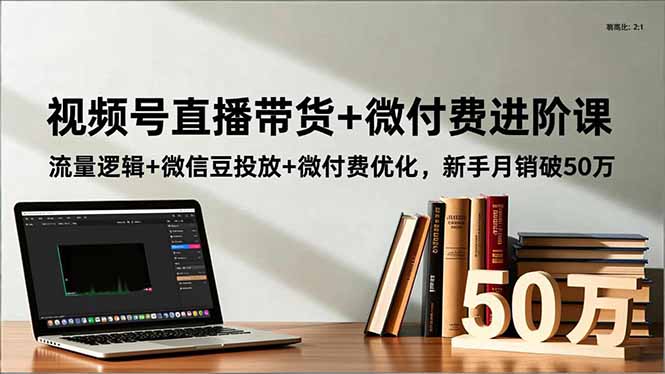 (16684期)视频号直播带货+微付费进阶课:流量逻辑+微信豆投放+微付费优化,新手月销破50万插图 (16684期)视频号直播带货+微付费进阶课:流量逻辑+微信豆投放+微付费优化,新手月销破50万插图