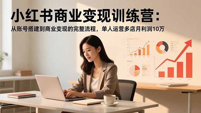 (16698期)小红书商业变现训练营:从账号搭建到商业变现的完整流程,单人运营多店月利润10万插图 (16698期)小红书商业变现训练营:从账号搭建到商业变现的完整流程,单人运营多店月利润10万插图