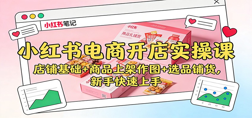 小红书电商开店实操课：店铺基础+商品上架作图+选品铺货，新手快速上手插图
